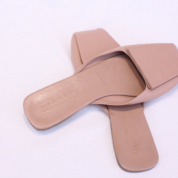 *SOLD*Jil Sander Blush Square Toe Mules - Picture 5 of 8